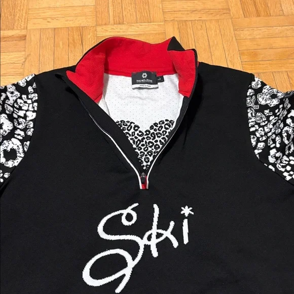 Newland Ski Black and White Long Sleeve Top NWOT - Picture 5 of 14